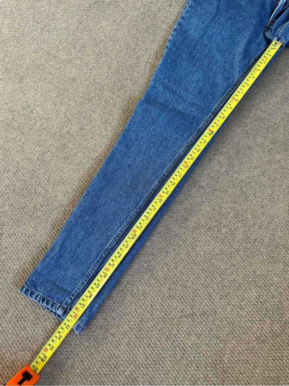 A.P.C. Men’s Medium Wash “Jean Cure” Denim Jeans Size 30 X 33 Printed Pocket EUC